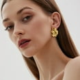thumbnail image 4 of Lancharmed Gold Plated Cute Earrings for Womens,Oval Earring Women Birthday Gifts 2025, 4 of 7