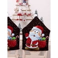 thumbnail image 2 of YINKUU Christmas Chair Covers 4pcs Merry Christmas Dining Room Chair Back Slipcovers Santa Claus Snowman Xmas Chair Covers for Christmas Holiday Home Decor, 2 of 10