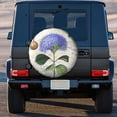 thumbnail image 3 of Kdxio Vintage Flower for Tire Cover Wheel Protectors Tyre Covers Weatherproof Wheel Covers Universal Fit for Trailer Rv SUV Truck Camper Travel Trailers 15 inch, 3 of 8