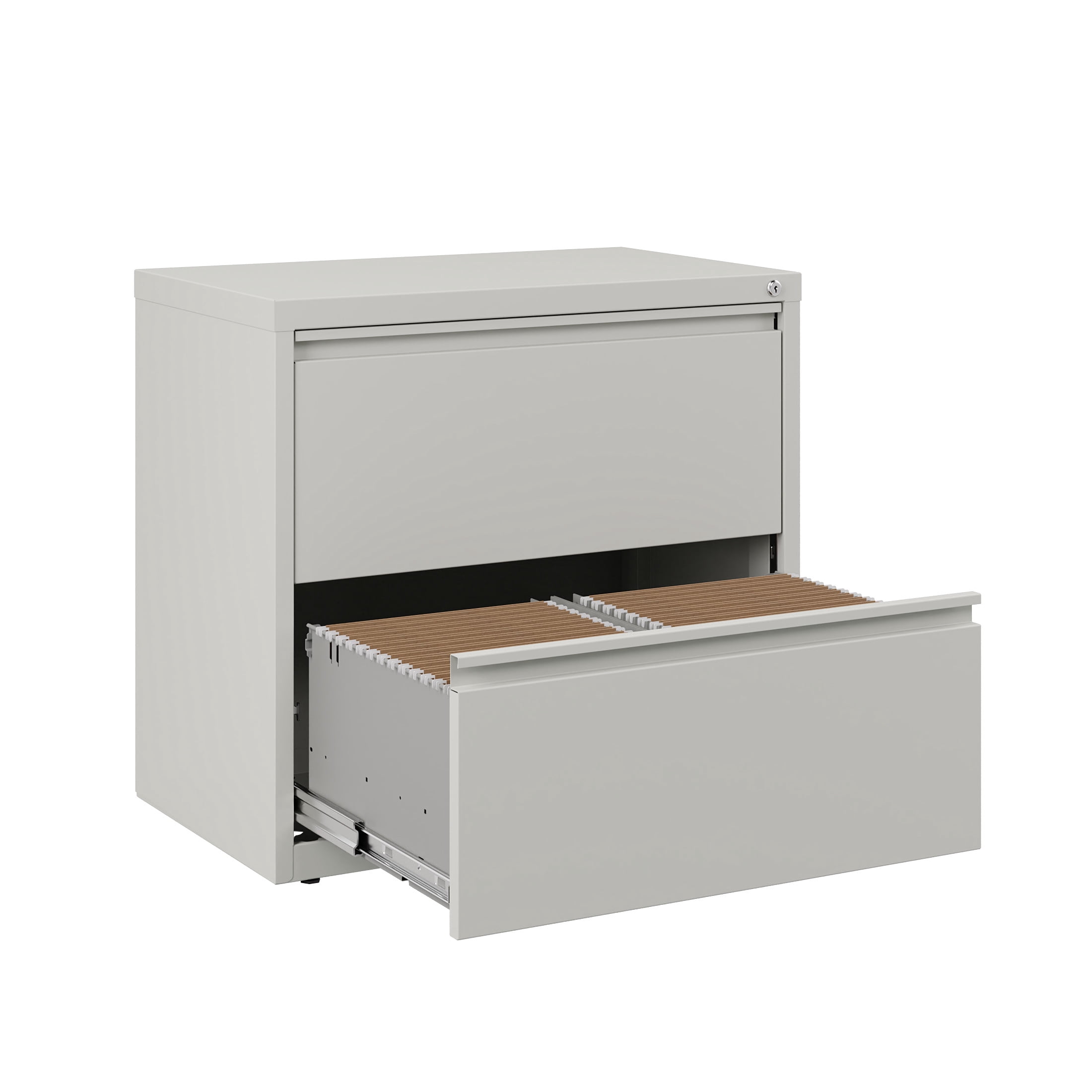 Hirsh 30 inch Wide 2 Drawer Metal Lateral File Cabinet for Home and Office, Holds Letter, Legal and A4 Hanging Folders, Gray