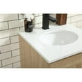 thumbnail image 4 of Elegant Decor Eugene 18" Aluminum MDF Single Bathroom Vanity in Mango Wood, 4 of 8