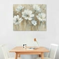 thumbnail image 2 of Acheng  White Flowers Canvas Wall Art: Yellowish Peony Artwork Floral Picture Painting for Living Room  pattern3, 2 of 6