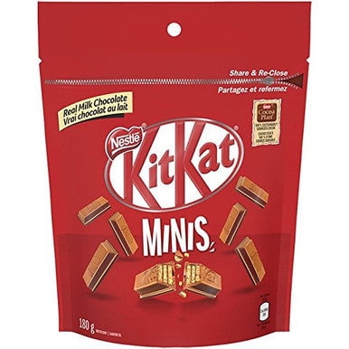 Nestlé Kit Kat Minis – 180g (6.3 oz) Pouch – Delicious Chocolate Snacks