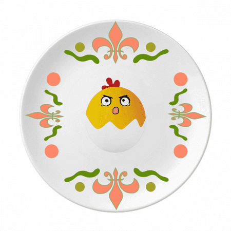 

Egg Cry Lovely Face Cartoon Flower Ceramics Plate Tableware Dinner Dish
