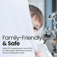 thumbnail image 5 of PEVA 10-Gauge Shower Curtain Liner, 72” W x 84” H - Clear, 10G Extra Heavy Duty Thickness for Bathroom, 5 of 5