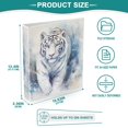 thumbnail image 5 of Tiger in Blue Hardcover 3 Ring Binder 1.5 inch Round Rings with Interior Pockets Binders Organizer Office School 1 Pack, 5 of 9