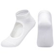 thumbnail image 1 of Ladies‘ Solid Color Backless Grip Socks Yoga Ankle Sports Socks Ladies‘ Anti Slip Slippers Socks Red, 1 of 2