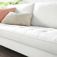 thumbnail image 4 of Modway Valour Performance Velvet Sofa in White, 4 of 10