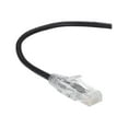 thumbnail image 1 of Black Box Slim-Net - Patch cable - RJ-45 (M) to RJ-45 (M) - 2 ft - UTP - CAT 6 - booted, molded, stranded - black, 1 of 2