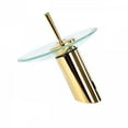 thumbnail image 5 of Clear Glass Single Hole Brass Waterfall Faucet Bathroom Sink Tap| Renovators Supply, 5 of 7
