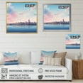 thumbnail image 4 of Designart "Skyline of the Boston City" Cityscapes Floater Framed Wall Decor, 4 of 7