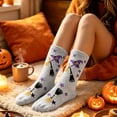 thumbnail image 2 of HAYIMI Cozy Socks for Women Fall Cozy Halloween Ghosts Home Soft Winter Warm Thick Sleeping Socks Holiday Lounging, 2 of 3