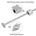 thumbnail image 5 of 2pcs Linear Motion Rods 12mmx500mm Bearing Steel with 2pcs Bearing Block 4pcs Support, 5 of 6