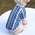 thumbnail image 3 of Fashionable Decorative Dog Shirt - Striped Design Pet Outfits for Daily Life - Ideal for All-Season Wear, 3 of 8