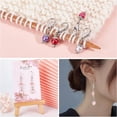 thumbnail image 6 of 12 Pcs Glass Pearl Stitch Markers Alloy Enamel Crochet Charms Locking Stitch Marker for Knitting Weaving Sewing Accessories Quilting Jewelry Making for DIY, 6 of 9