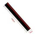 thumbnail image 4 of Lefu Mat Noir avec Rouge Rally Stripes Racing Trim Voiture Carrosserie Capot avant Autocollant, 4 of 8