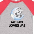 thumbnail image 4 of Inktastic Raccoon My Papi Loves Me Boys or Girls Toddler T-Shirt, 4 of 5