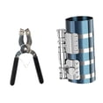 thumbnail image 1 of DYNWAVECA Piston Ring Compressor Tool Steel Car Engine Piston Ring Installer Removal 6inch, 1 of 9