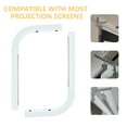 thumbnail image 3 of 2pcs Universal Projector Screen L-Bracket Wall Hanging Mount with Hook, 3 of 9