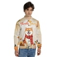 thumbnail image 4 of Happy Thanksgiving Shiba Inu with Turkey Pumpkins Autumn Vibes All Over Print 3D Baseball Jacket Shibas Dog Lovers Gifts Idea Bomber Jacket Softball - 12018, 4 of 6