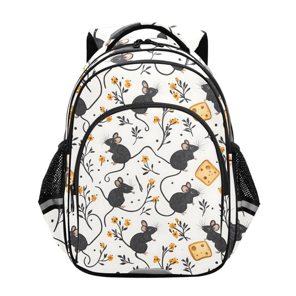 ALAZA Cute Mouse Rat School Backpack Elementary Bag Bookbag Travel Rucksack