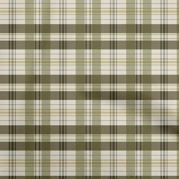 oneOone Cotton Jersey Olive Green Fabric Check Sewing Craft Projects Fabric Prints By Yard 58 Inch Wide