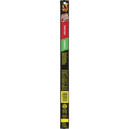 Slim Jim Turkey Snack-Sized Smoked Meat Stick, Original Flavor, .97 Oz.