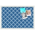 thumbnail image 2 of PinPix 27x18 Custom Cork Bulletin Board Diamond Modern Pattern Navy Poster Board Has a Fabric Style Canvas Finish, Framed in Diamond Modern Pattern Navy, by ArtToFrames (PinPix-1804), 2 of 5