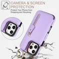 thumbnail image 5 of Phone Case Wallet Case for iPhone 14 PU Leather Magnetic Handbag Zipper Pocket Card Slots, 5 of 6