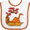 thumbnail image 3 of Inktastic 2025 Year of the Snake New Years Boys or Girls Baby Bib, 3 of 4