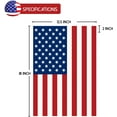 thumbnail image 2 of American Flag Garden Flags, 12.5” x 18” Double-Sided Patriotic Garden Flag Vibrant Color, Memorial Day 4th Of July Banner Outdoor Decor Yard Sign, 2 of 9