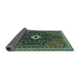 thumbnail image 2 of Ahgly Company Indoor Rectangle Persian Turquoise Blue Traditional Area Rugs, 8' x 10', 2 of 4