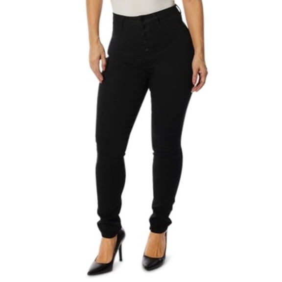 Dollhouse BLACK Juniors' High-Rise Curvy Skinny Jeans, US 3