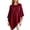 09#Wine, variant on Solid Knit Poncho Shawl for Women, Faux fur Asymmetric Triangle Hem Cape Wrap, Loose Casual Lightweight Layering Daily Fashion Cover Up Gray L