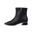 thumbnail image 3 of Ninety Union ELITE Low Metallic Heel Zipper Bootie, Black, 11, 3 of 5