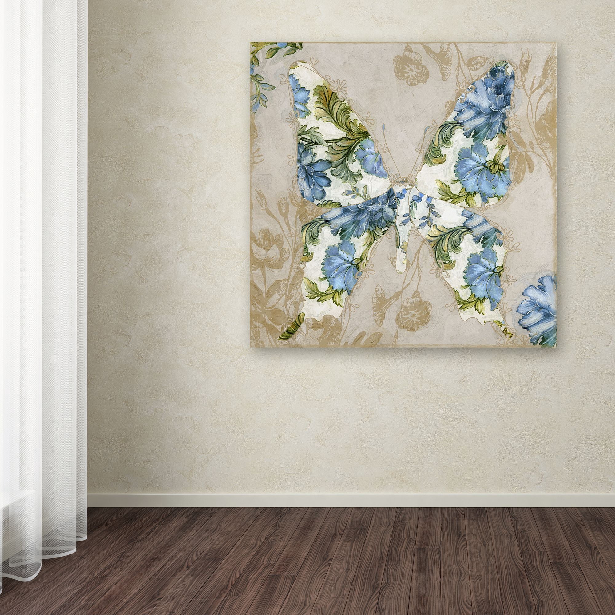 Trademark Fine Art "Winged Tapestry I" Canvas Art by Color Bakery