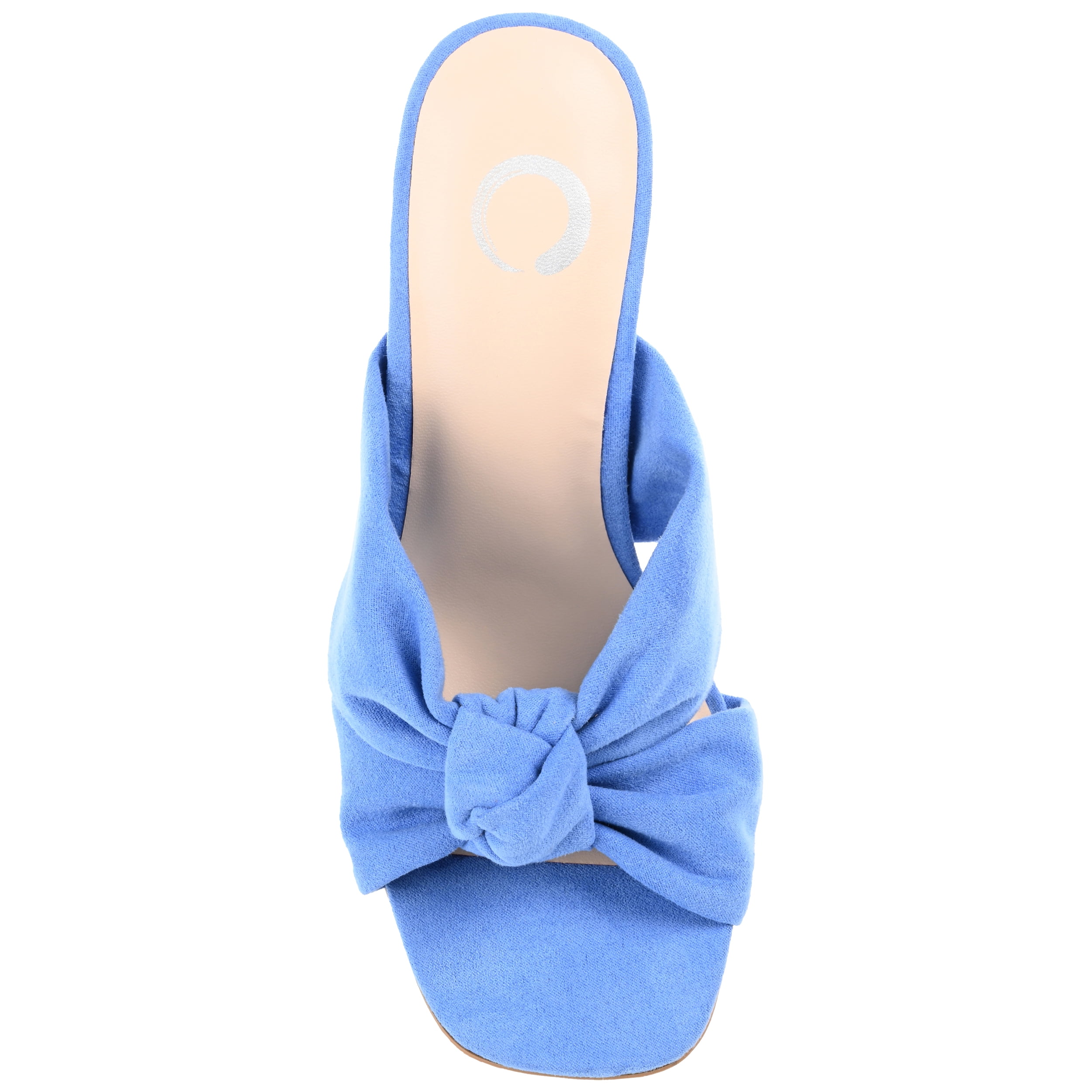Journee Womens Tabithea Open Square Toe Block Heel Sandals