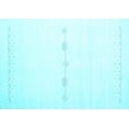 thumbnail image 1 of Ahgly Company Indoor Rectangle Solid Light Blue Modern Area Rugs, 7' x 10', 1 of 4