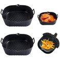 thumbnail image 1 of Air Fryer Silicone Pot Baking Basket Four Non Stick Reusable.liners.microwavable, 1 of 3