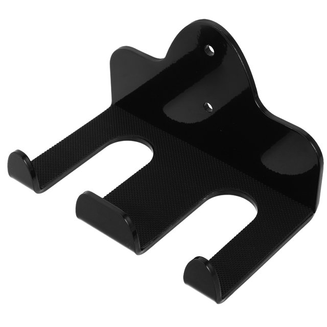 OULII 1Set Barbell Wall Rack Iron Black Rectangular Modern Design For Gym Equipment Rack Workout Area