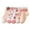 Pink, variant on REDARER Girls' 5-Pack Mesh Ankle Socks Breathable Soft Cute Strawberry & Flower Pattern Socks for Daily Summer Wear,L