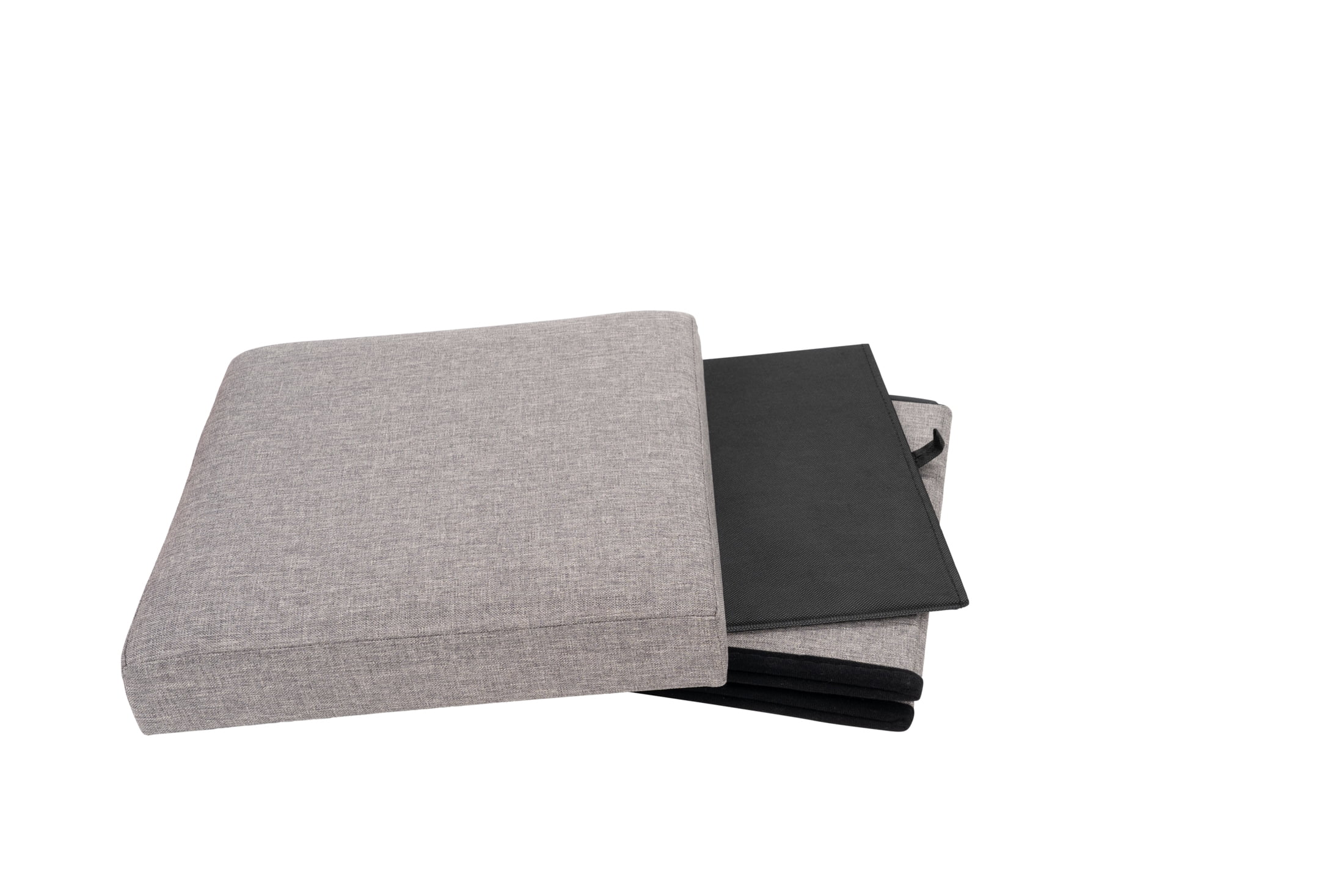 Mainstays Collapsible Storage Ottoman, Gray