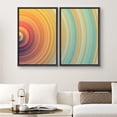 thumbnail image 2 of IDEA4WALL Framed Canvas Print Wall Art Set Vibrant Geometric Rainbow Collage Abstract Geometric Digital Art Minimalism Boho Wall Decor for Living Room, Bedroom, Office - Black 24"x36"x2, 2 of 5