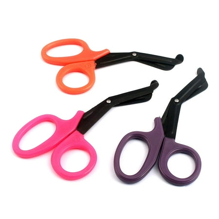 Bandage Scissors Purple OdontoMed2011® Pack of 3 Shears First Aid Emergency Bandage Paramedic Nursing Scissor 5.5