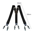 thumbnail image 6 of Eoperou Men Suspenders Adjustable Quick Release Wear-Resistant Non-Slip with Heavy-Duty Clips Multipurpose Polyester Men Y-Back Suspenders Dad Gift for Men, 6 of 8