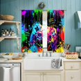 thumbnail image 4 of Video Gamer Blackout Curtains Gamer Curtains for Bedroom Graffiti Gamepad for Gamer Boys Kids Teen Colorful Splashed Ink Cute Game Controller Playroom Living Room Bedroom Window Drapes 1 Pair 26"x36", 4 of 6