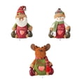 thumbnail image 4 of Billuyoard Bolsa de muñecos de Navidad, regalos transparentes, aperitivos, almacenamiento de frutas, alce, Noel, bolso de fieltro de Navidad, Kits de decoración para fiestas Papá Noel, 4 of 6