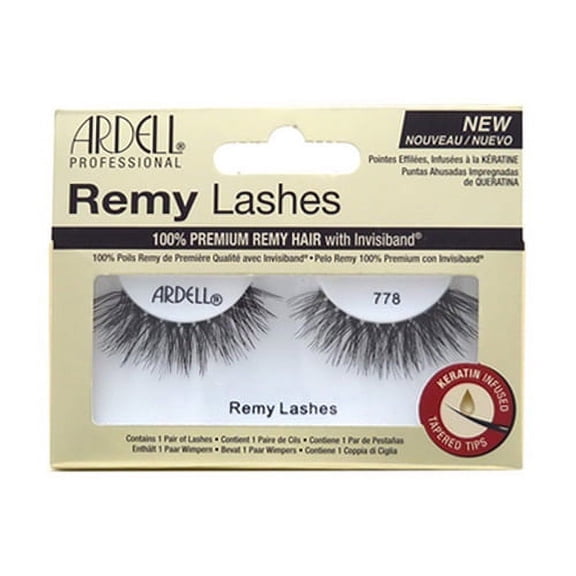 Ardell Remy Black Lashes, 778, 1 pair, 2 Pack