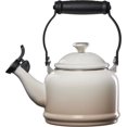 thumbnail image 2 of Enamel On Steel Demi Tea Kettle with Metal Finishes, 1.25 qt, Sea Salt, 2 of 4