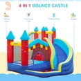 thumbnail image 3 of Outsunny 4 in 1 Inflatable Bounce House with Slide, Climbing Wall, and Pool or Ball Pit, Jumping Castle, Four Fun Activities, Water Bounce House for Kids, 3 of 9